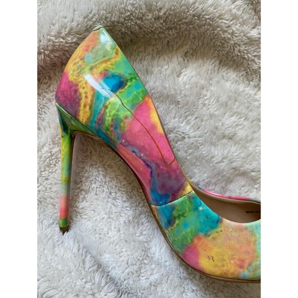 New Women's Steve Madden Tie Dye 4.5" High Heels- Size 6 - Picture 9 of 14